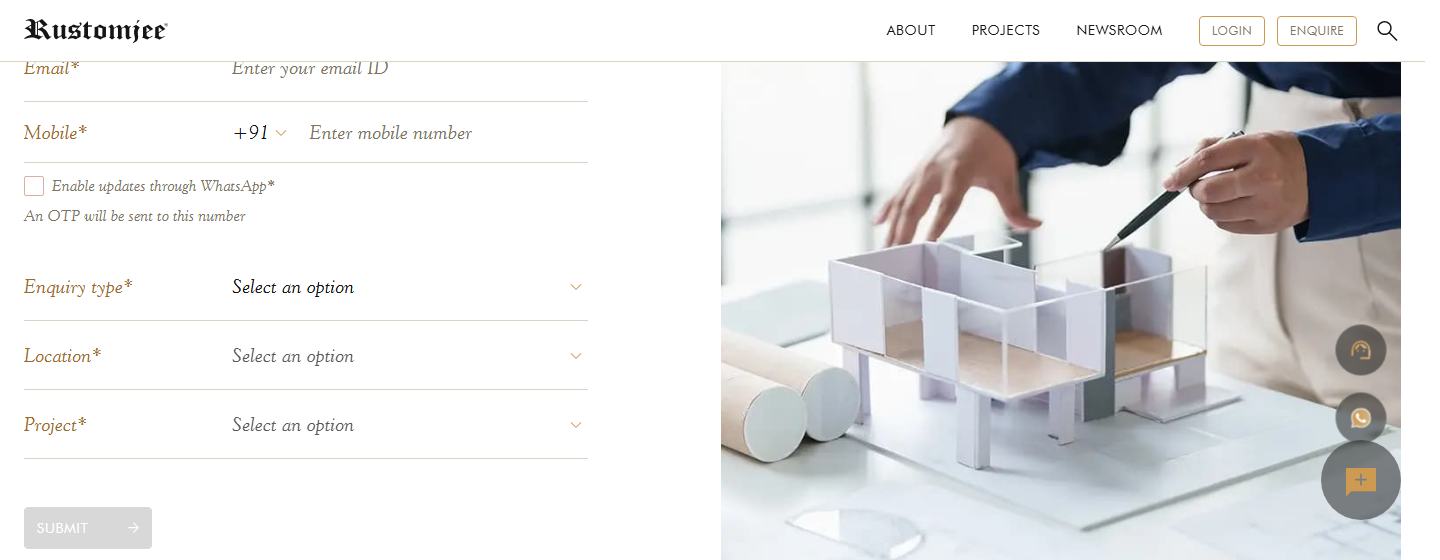 Contact Us, with the element outlined