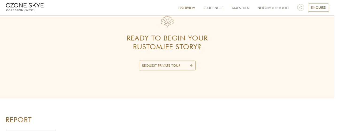 A project page, with the element outlined