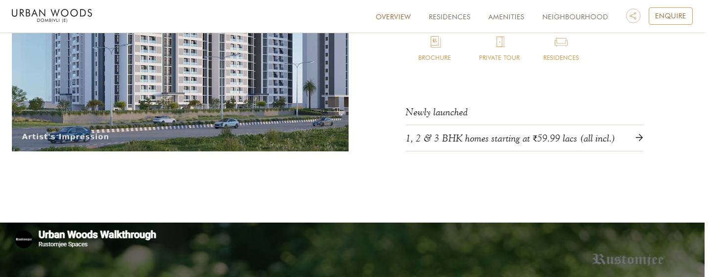 A project page with a video, with the element outlined