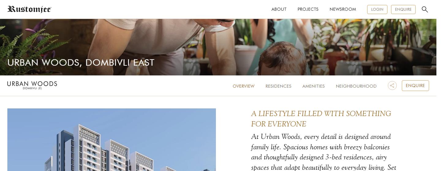 A project page with a video, with the element outlined