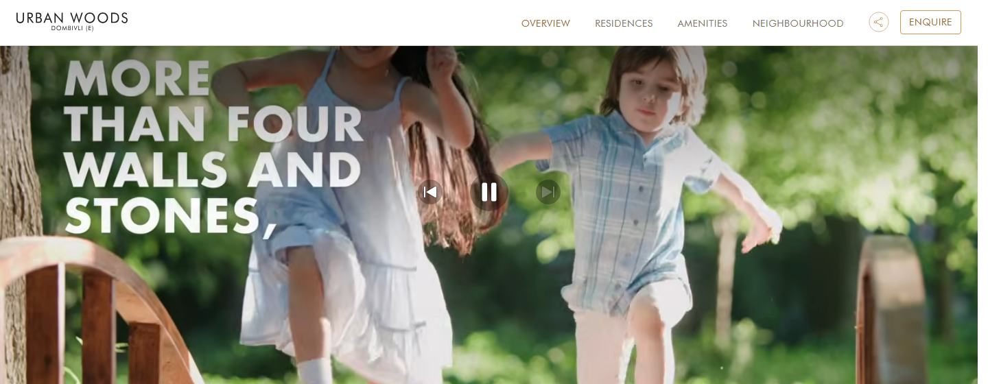 A project page with a video, with the element outlined